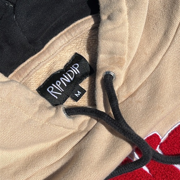 RIPNDIP Grailed two sided embroidered puff logo.sweatshirt hoodie - Picture 5 of 10